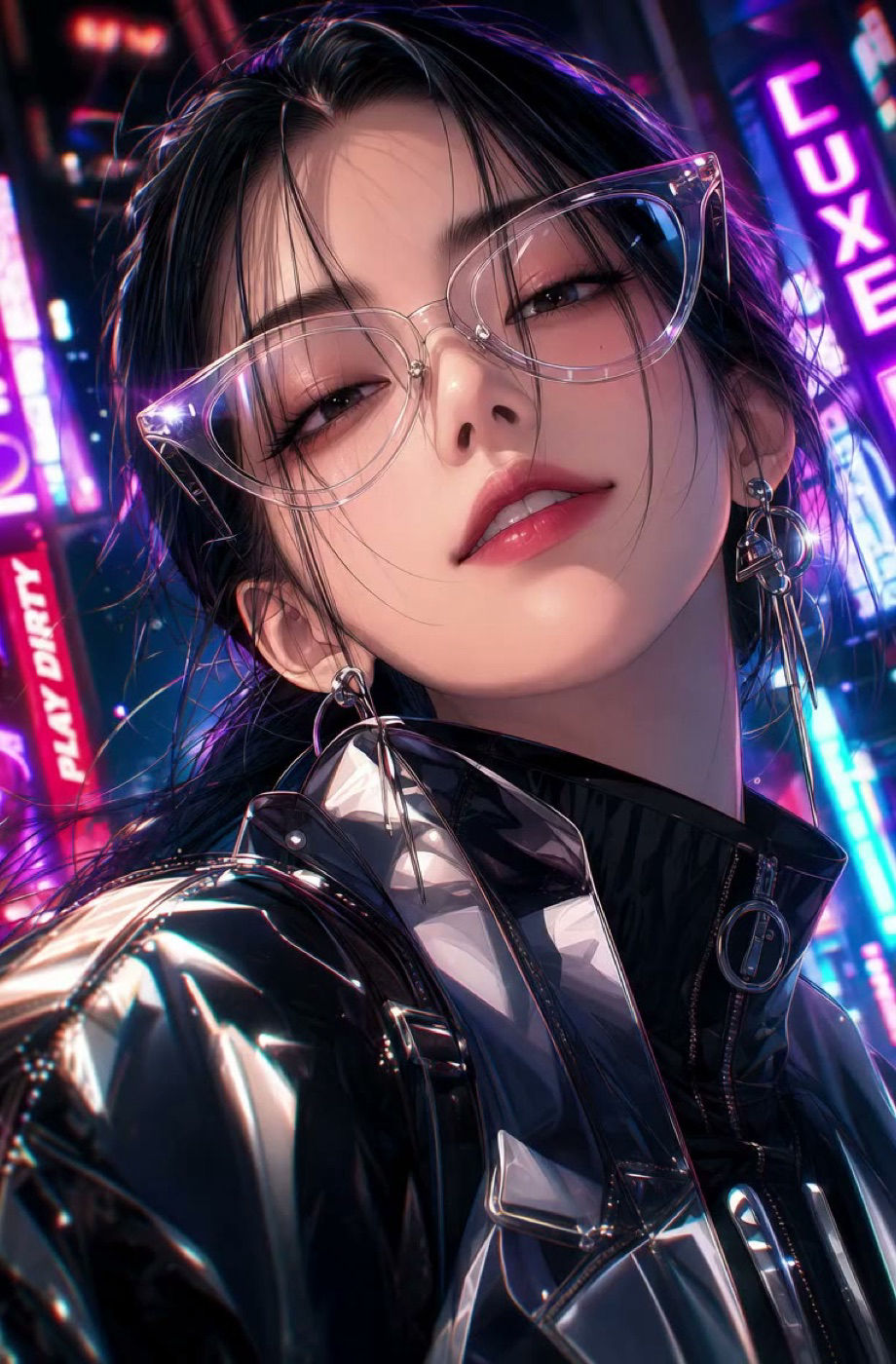 Neon Luxe Portrait